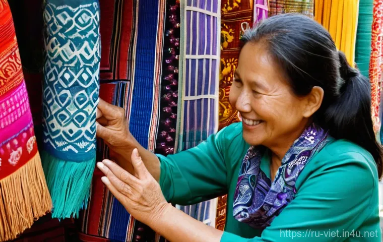 베트남 언어 가이드북 - **Prompt 1: Friendly Market Exchange**
    A vibrant, sunlit Vietnamese market scene. A young adult ...